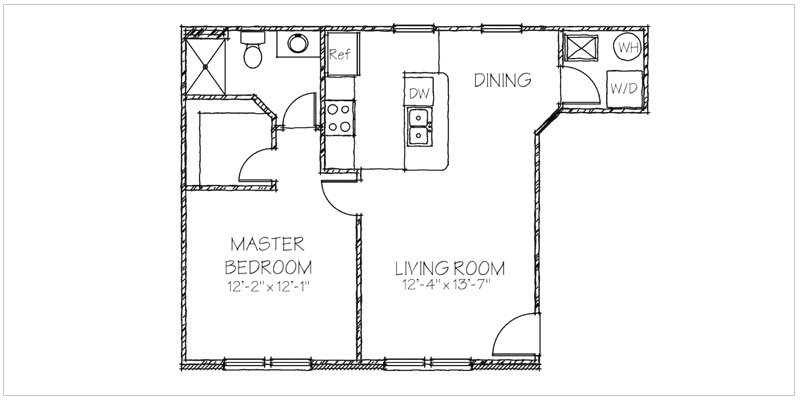 Ashley Floorplan | Annex at River South Apartments